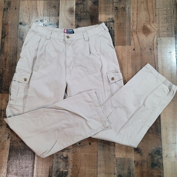 Chaps Ralph Lauren Baggy Cargo Pants Beige Flat Men's Size 36X32 Lot of 2 - Picture 1 of 4
